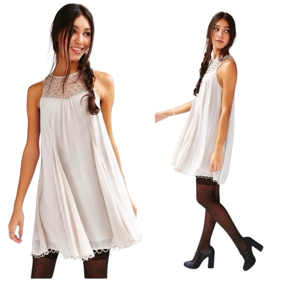 Urban Outfitters KB Glynda Beaded Trapeze Dress Small - Picture 2 of 10